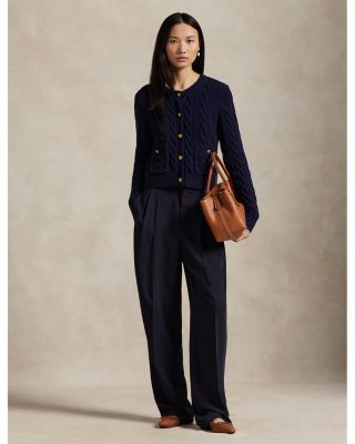 Cable Wool Cashmere Cardigan