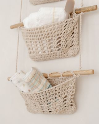 Charlie Farmhouse 3 Tier Toy Hanging Wall Storage