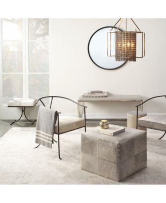 Refined Iron Round Wall Mirror