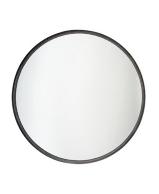 Refined Iron Round Wall Mirror