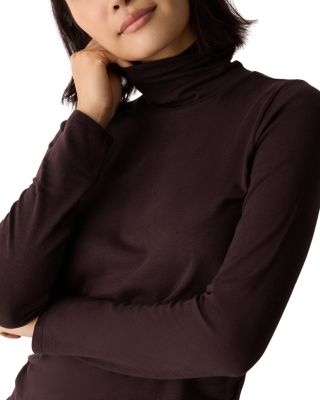M&eacute;lange Turtleneck Top
