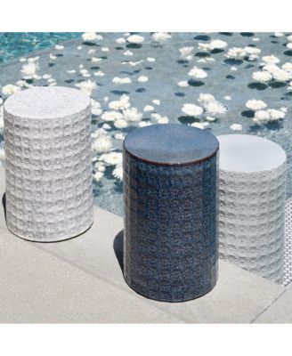 Wildflower Indoor/Outdoor Ceramic Side Table