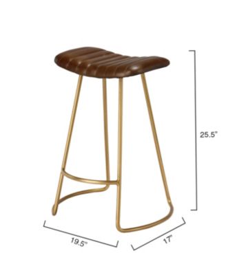 Theo Leather Counter Stool