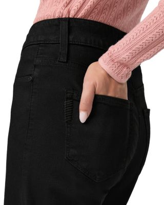 Anessa Petite High Rise Wide Leg Jeans in Black Shadow