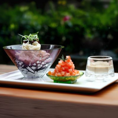 Lavender Dreams Crystal Bowls, Set of 2