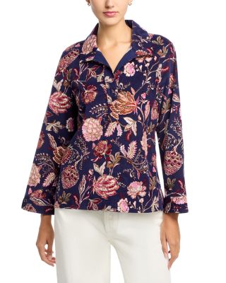 Exquisite Bloom Cord Popover Top