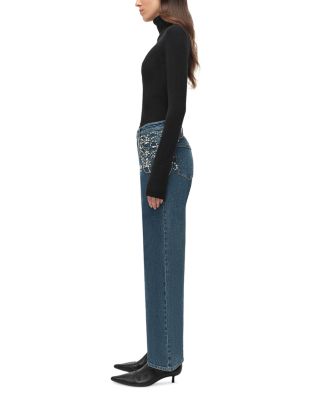 Jude Mid Rise Embellished Jeans in Solana