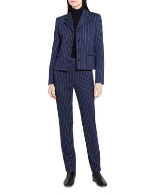 Fitted Pinstripe Jacket
