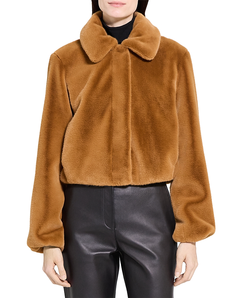 Theory Faux Fur Jacket In Multi