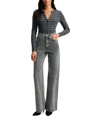 Taylor High Rise Wide Leg Jeans in Volcanic Dust