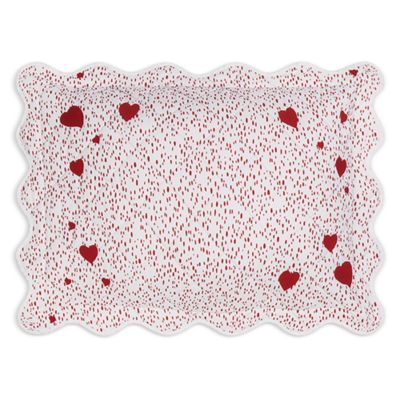 Celine Hearts Mini Embroidered Boudoir Pillow Cover