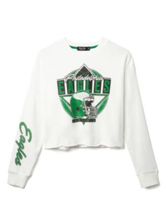 Women's NFL Philadelphia Eagles Helmet Crop Fleece