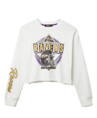 Women's NFL Baltimore Ravens Helmet Crop Fleece