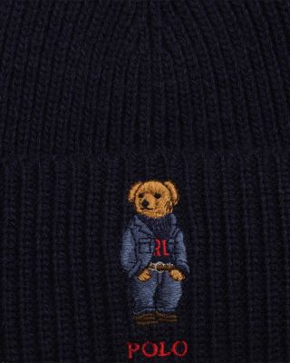 Solid Denim Bear Beanie