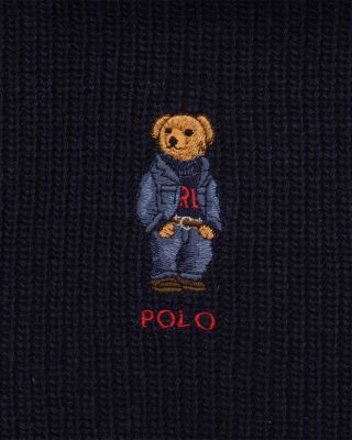 Solid Denim Bear Scarf