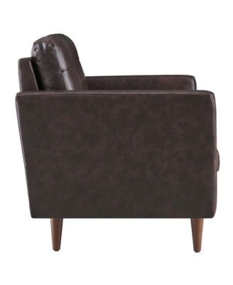 Exalt Tufted Leather Loveseat