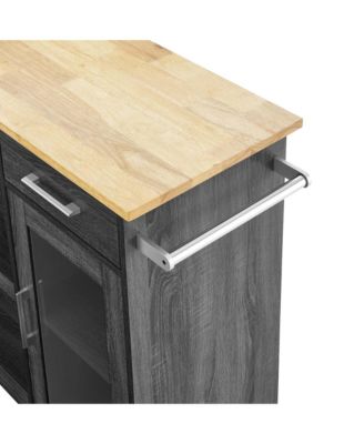 Culinary Kitchen Cart with Towel Bar
