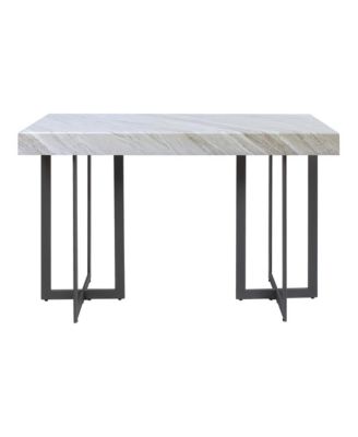 Martine 47" Faux Marble Top 1-Drawer Sofa Table