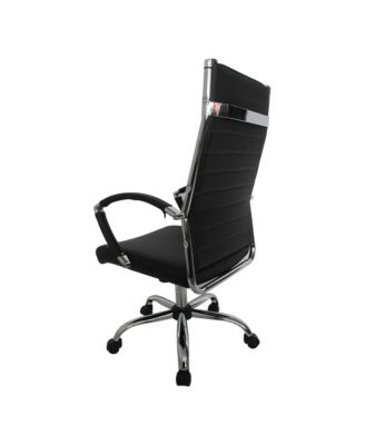 Tioga 43-inch Faux Leather Height Adjustable Swivel Office Chair
