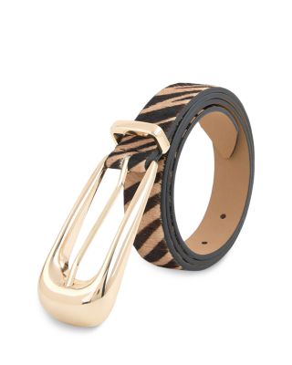 Women's Thin Tiger Print Belt