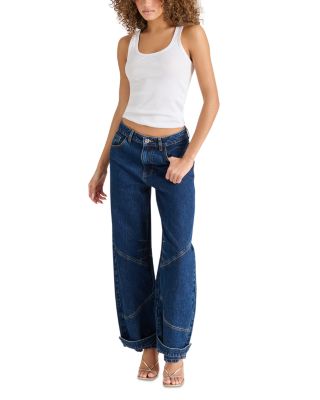 Tre High Rise Jeans in Dark Blue
