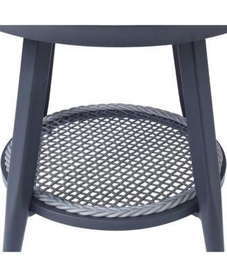 Wolcott Aluminum 1-Open Shelf Patio Table and Chairs, Set of 3