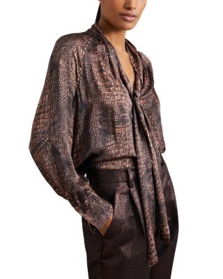 Naomi Animal Print Blouse