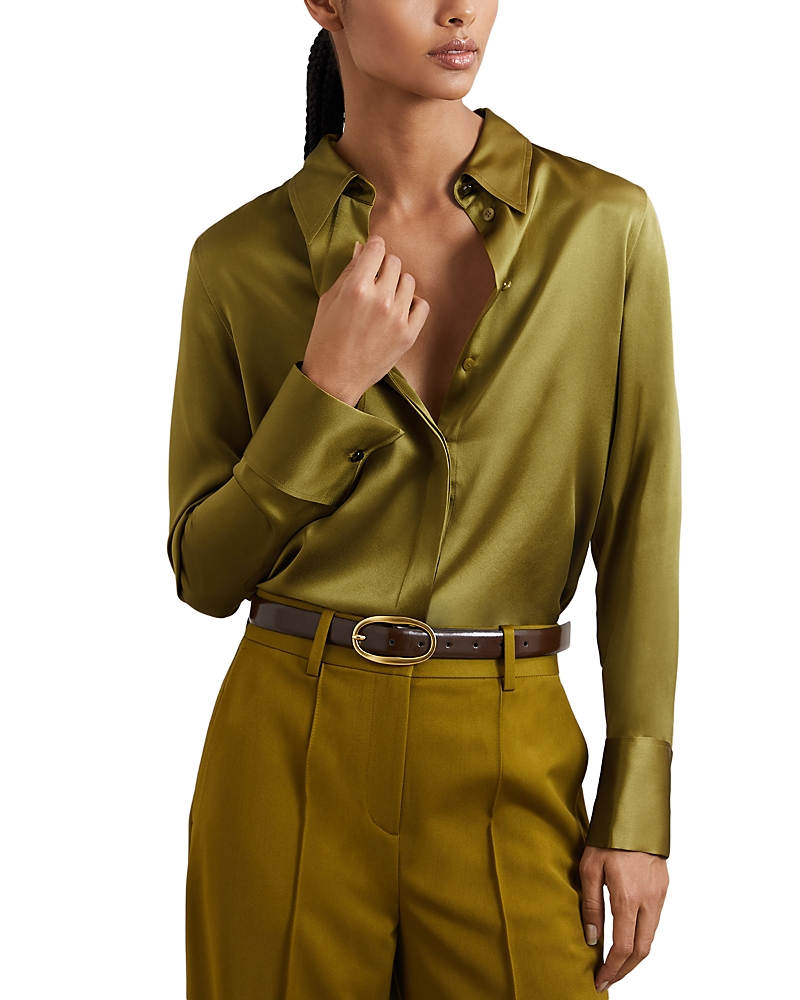 Reiss Ameira Silk Satin Shirt