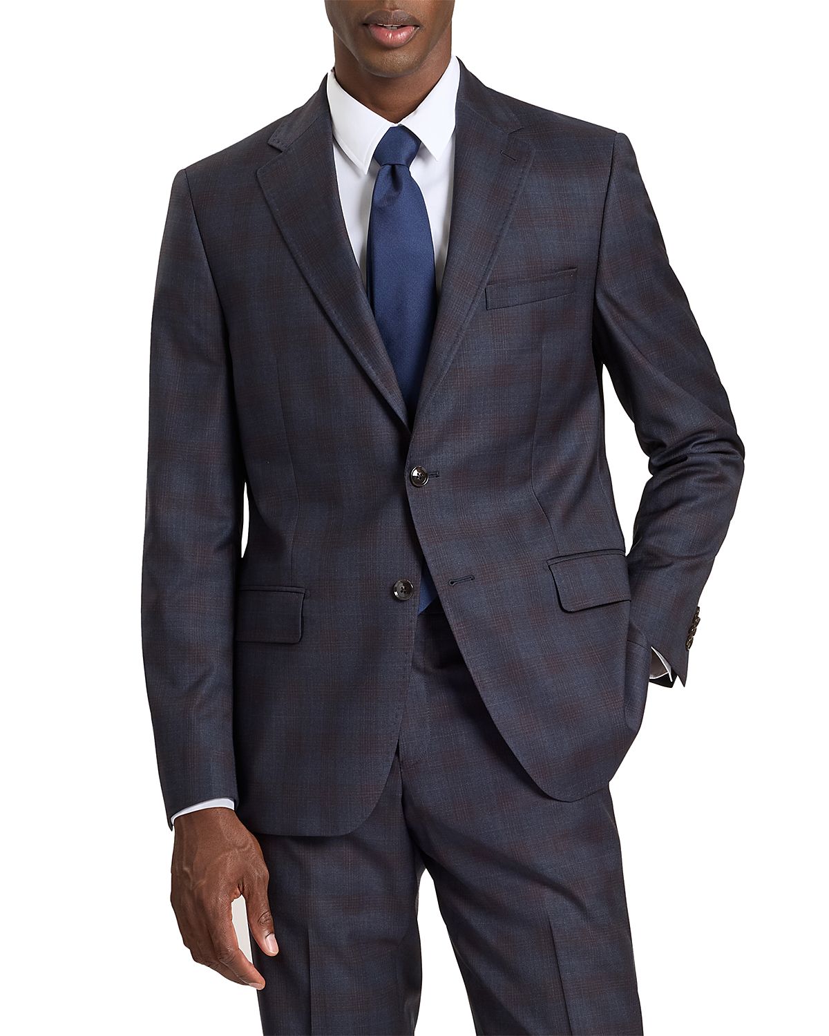 Ted Baker Wright Plaid Modern Fit Suit Jacket
