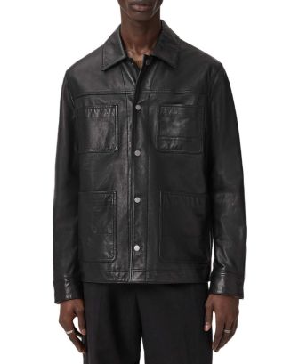 ALLSAINTS Saxon Leather Jacket | Bloomingdale's