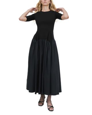 Gathered Drop Waist Dress