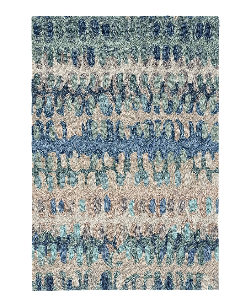 Dash & Albert By Annie Selke Dash Albert By Annie Selke Paint Chip Wool Da1599 Area Rug, 4'0x6'0 In Blue