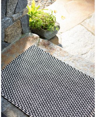 Dash  Albert by Annie Selke Two-Tone Rope Indoor/Outdoor RDB219 Area Rug, 6'0"x9'0"