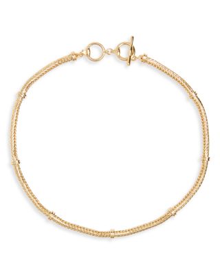 Herringbone Collar Necklace, 17"