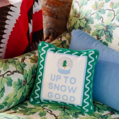 Up to Snow Good Needlepoint Pillow