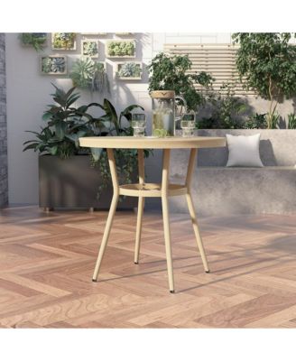 Meri Aluminum Patio Round Dining Table