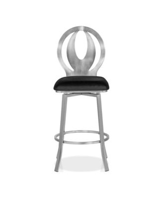 Seneca 29-inch Microfiber Swivel Barstools with Steel Frame, Set of 2