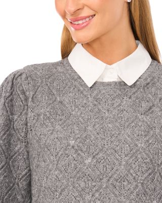 Rumer Pointelle Twofer Sweater
