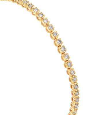 Diamond Crown Set Tennis Bracelet in 14K Gold, 1.50 tcw