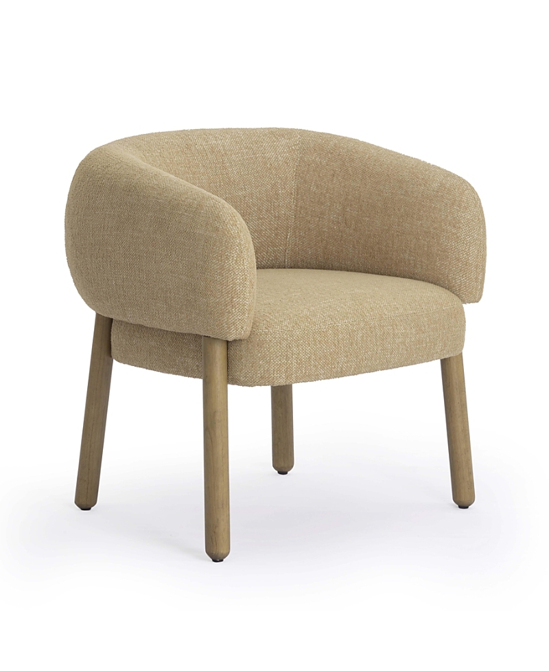 Tov Furniture Foxy Performance Textured Fabric Accent Chair In Brown