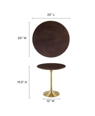 Lippa Round Wood Side Table