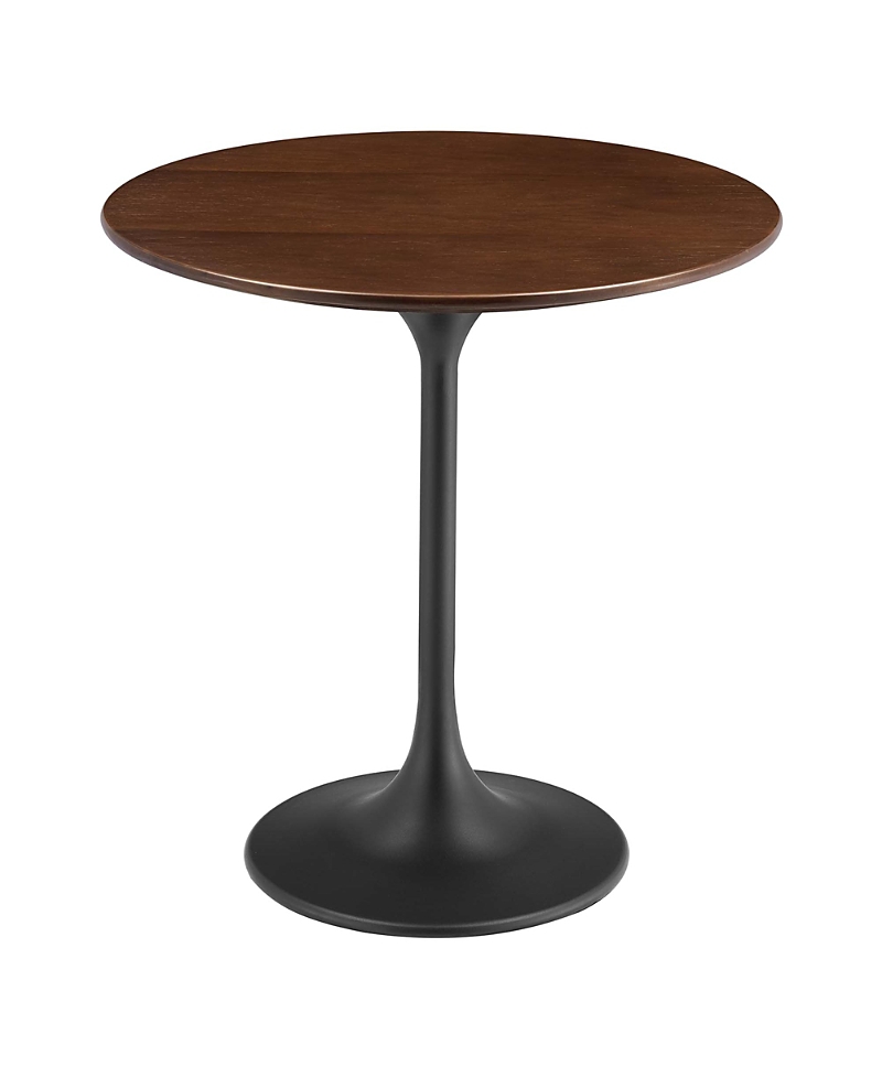Modway Lippa Round Wood Side Table In Brown