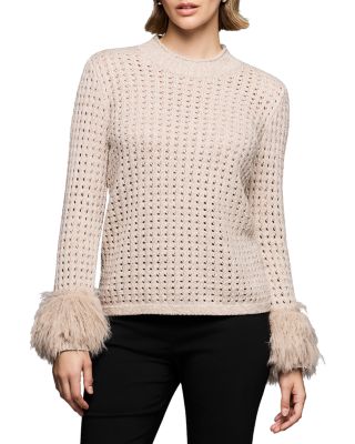 Party Cuff Pointelle Sweater