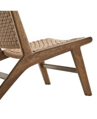 Saoirse Woven Rope Wood Accent Lounge Chair