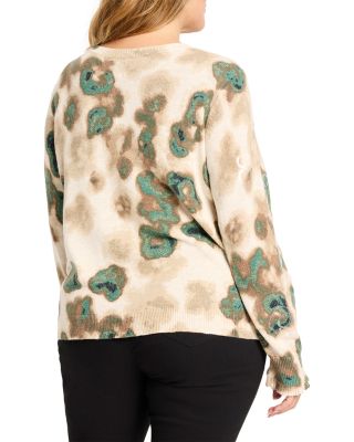 Camo Shine Round Neck Sweater