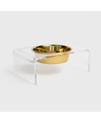 Clear Single Pet Bowl Feeder