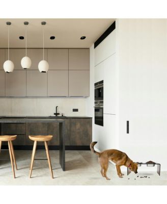 Medium Bronze Pet Feeder, 1 Quart Bowls