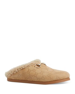 Women's Horsebit Shearling Mules