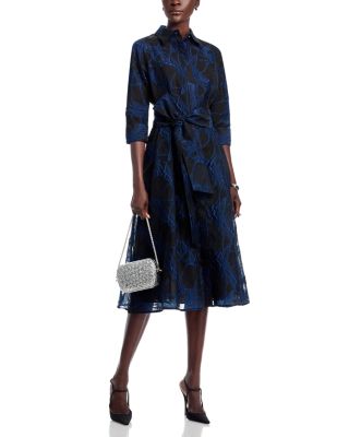 Organza Web Shirt Dress