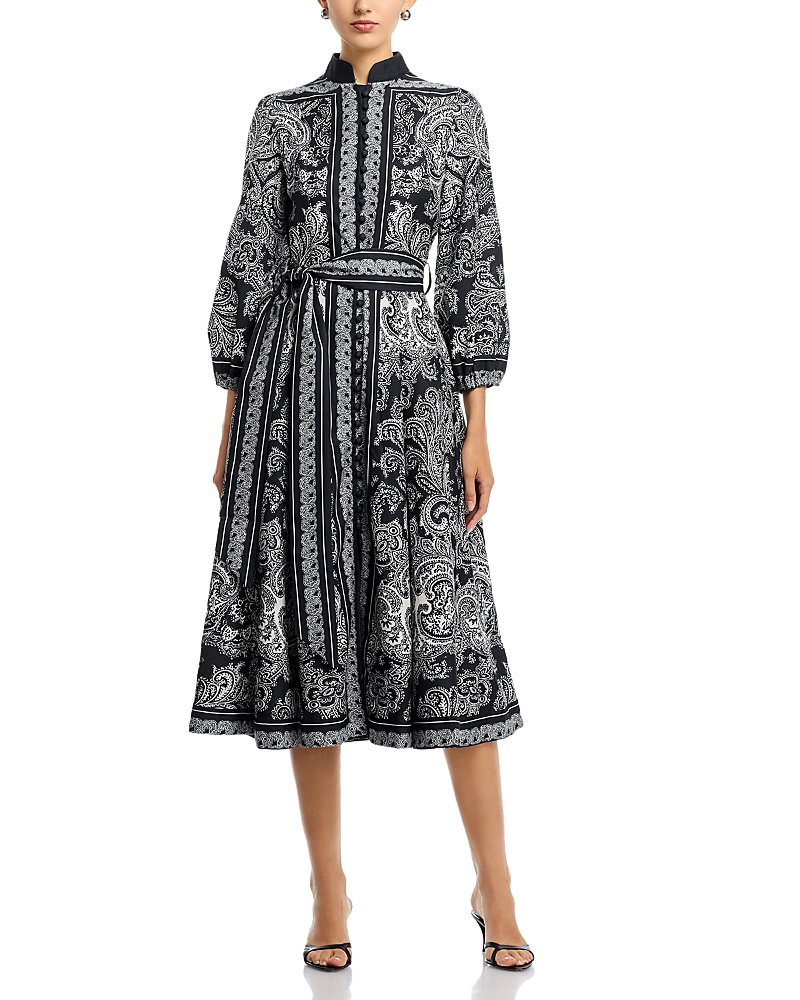 Nancy Yang Paisley Dress In Blue